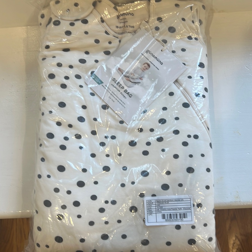 NWT orig. packaging Gunamuna Sleep Bag Premium Duvet in 2.6 TOG size 18-24 mo